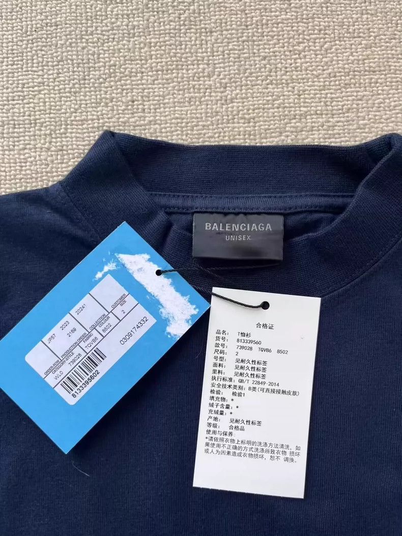 Balenciaga Balenciaga Letter Print Crew Neck Pullover Fitted Short Sl Size US M / EU 48-50 / 2 - 4 Thumbnail