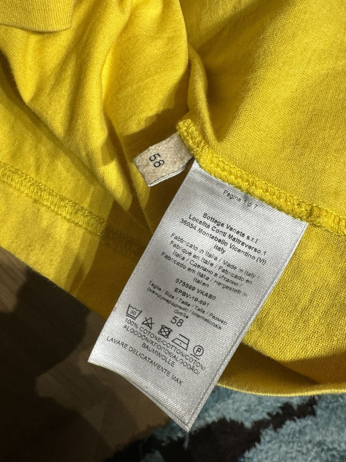 Bottega Veneta AW19 SOLID YELLOW XXL TEE DANIEL LEE CREWNECK 58 Size US XXL / EU 58 / 5 - 6 Thumbnail