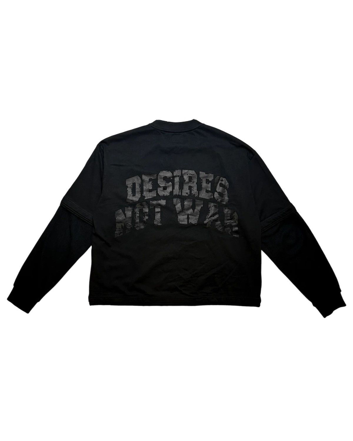 Bottega Desires BOTTEGA DESIRES WAR LONG SLEEVE T-SHIRT (BLACK) Size US XXL / EU 58 / 5 - 2 Thumbnail