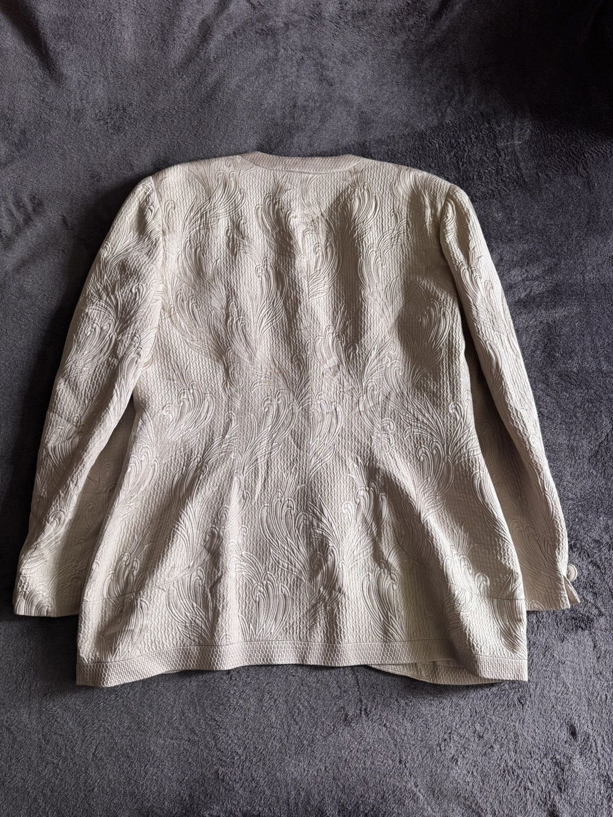 Christian Dior Monsieur Christian Dior vintage woman's silk blazer rare archive Size L / US 10 / IT 46 - 16 Thumbnail