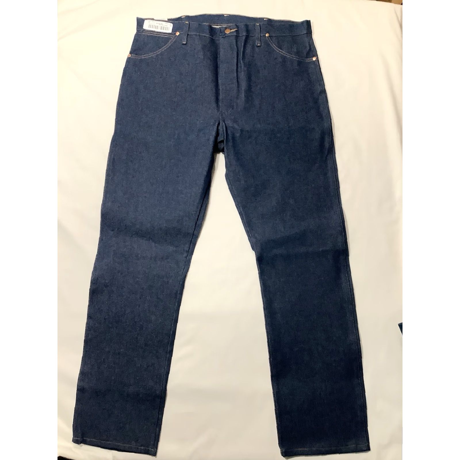Wrangler VINTAGE Wrangler Jeans Mens 40x34 Dark Wash Blue Cowboy Cut Original Fit Pro Rodeo 13MWZ Size US 40 / EU 56 - 5 Thumbnail
