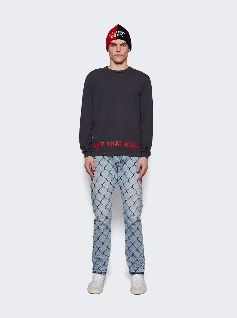 Gallery Dept. o1mle0825 Anarchy Long Sleeve T-Shirt in Black Size US XS / EU 42 / 0 - 2 Thumbnail