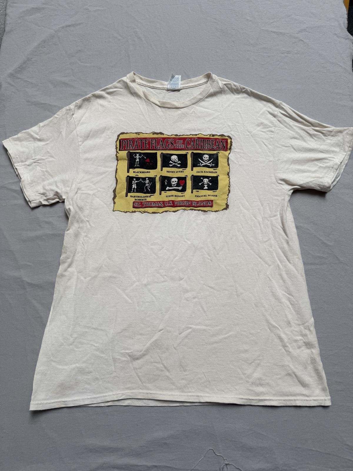 Other Mens Pirate Flag T-shirts - St Thomas US Virgin Islands - L Size US L / EU 52-54 / 3 - 1 Thumbnail
