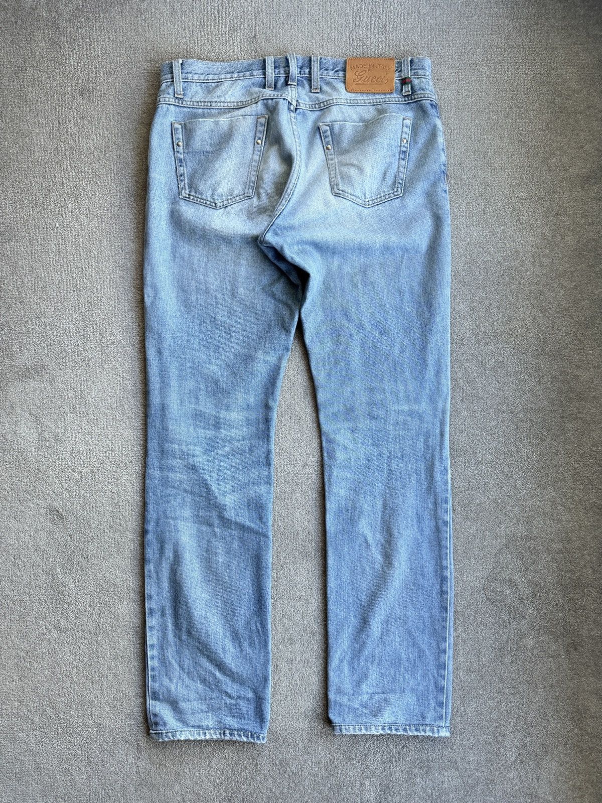 Designer × Gucci Gucci Indigo Denim Jeans Size US 33 - 1 Thumbnail