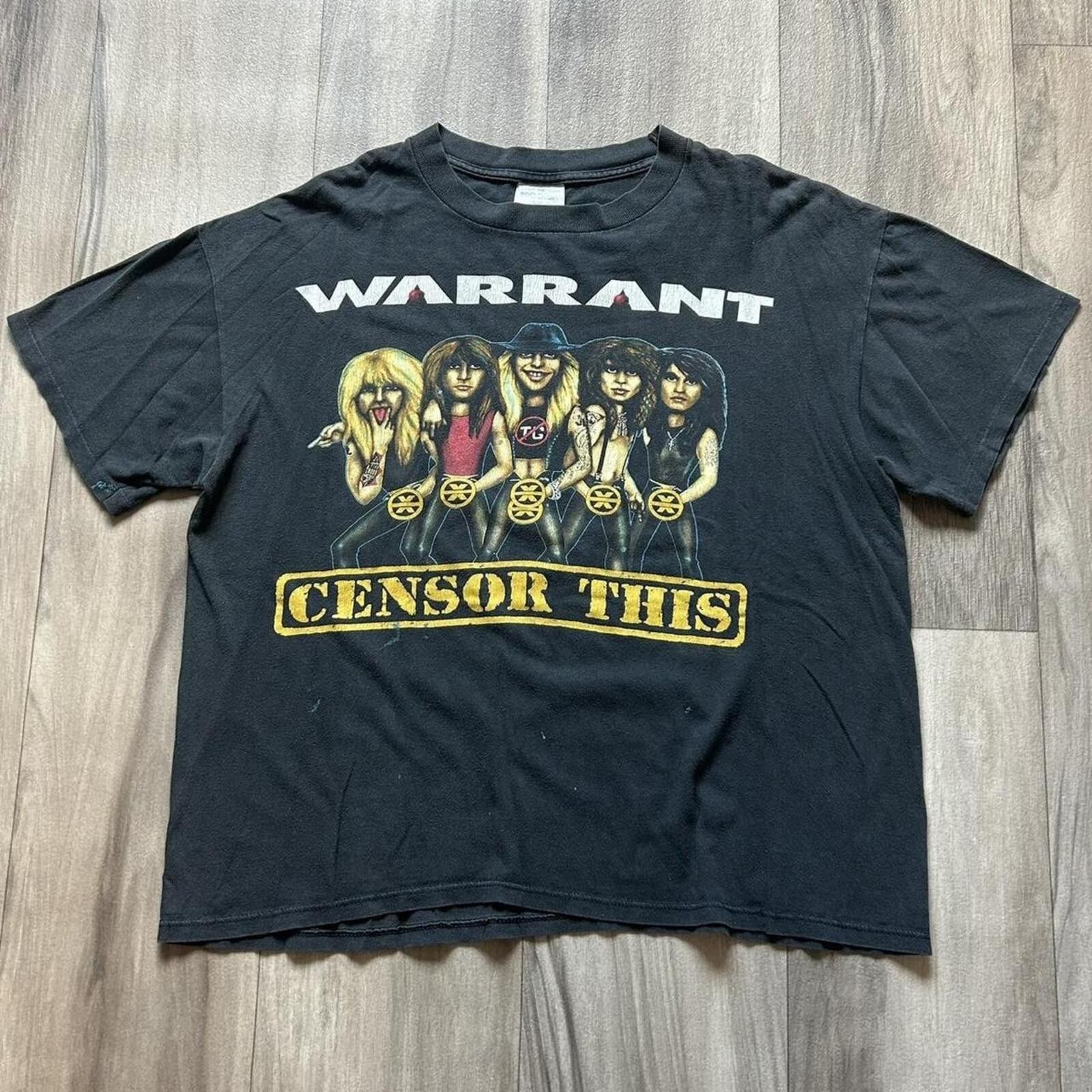 Other Rare Vintage 90’s Warrant Censor this crazy band tee XL Size US XL / EU 56 / 4 - 1 Thumbnail