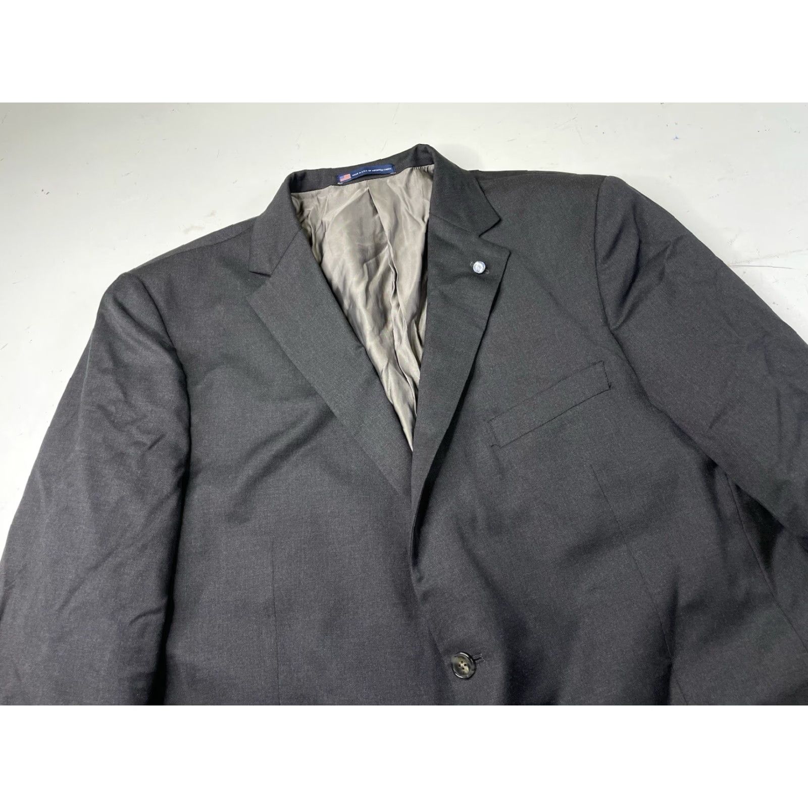 Hart Schaffner Marx Hart Schaffner Marx Blazer 50R New York Fit Sport Gray Wool Sport Coat Jacket Size 50R - 5 Thumbnail