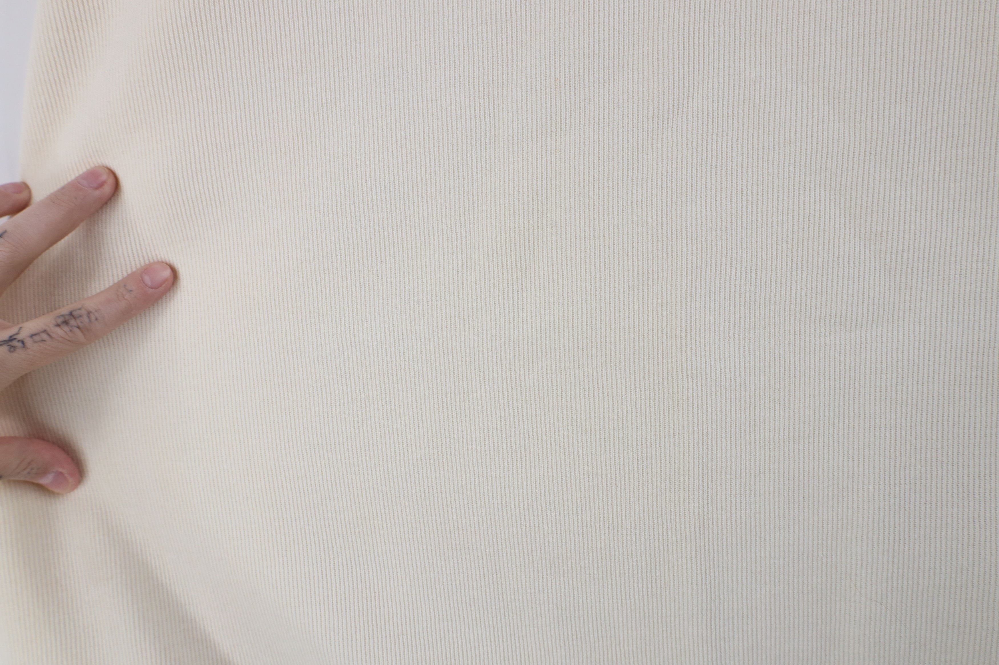 Express × Vintage Vintage 90s Express Ribbed Knit 3/4 Sleeve T-Shirt Cream Size XL / US 12-14 / IT 48-50 - 5 Thumbnail