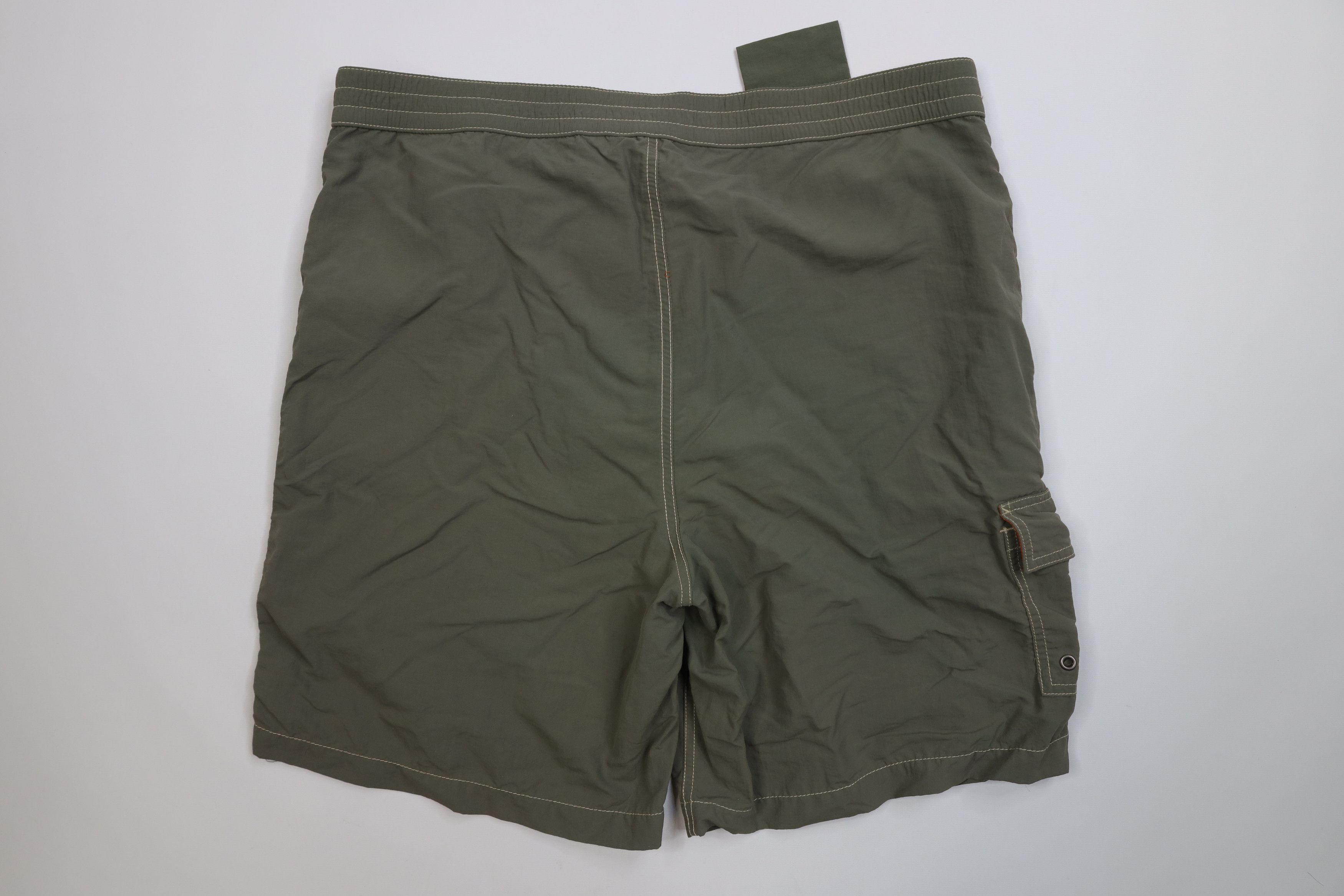 Polo Ralph Lauren Vintage 90s Ralph Lauren Lined Swim Trunks Shorts Olive Size US 34 / EU 50 - 9 Thumbnail