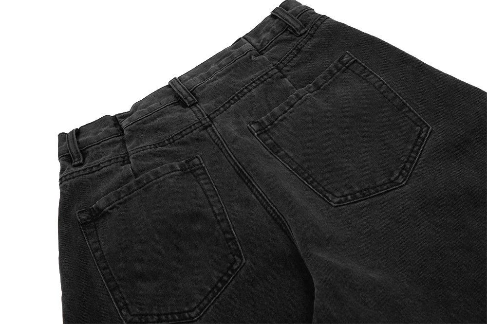 Japanese Brand × Jean Men's all-match distressed washed punk loose scimitar jeans Size US 32 / EU 48 - 6 Thumbnail