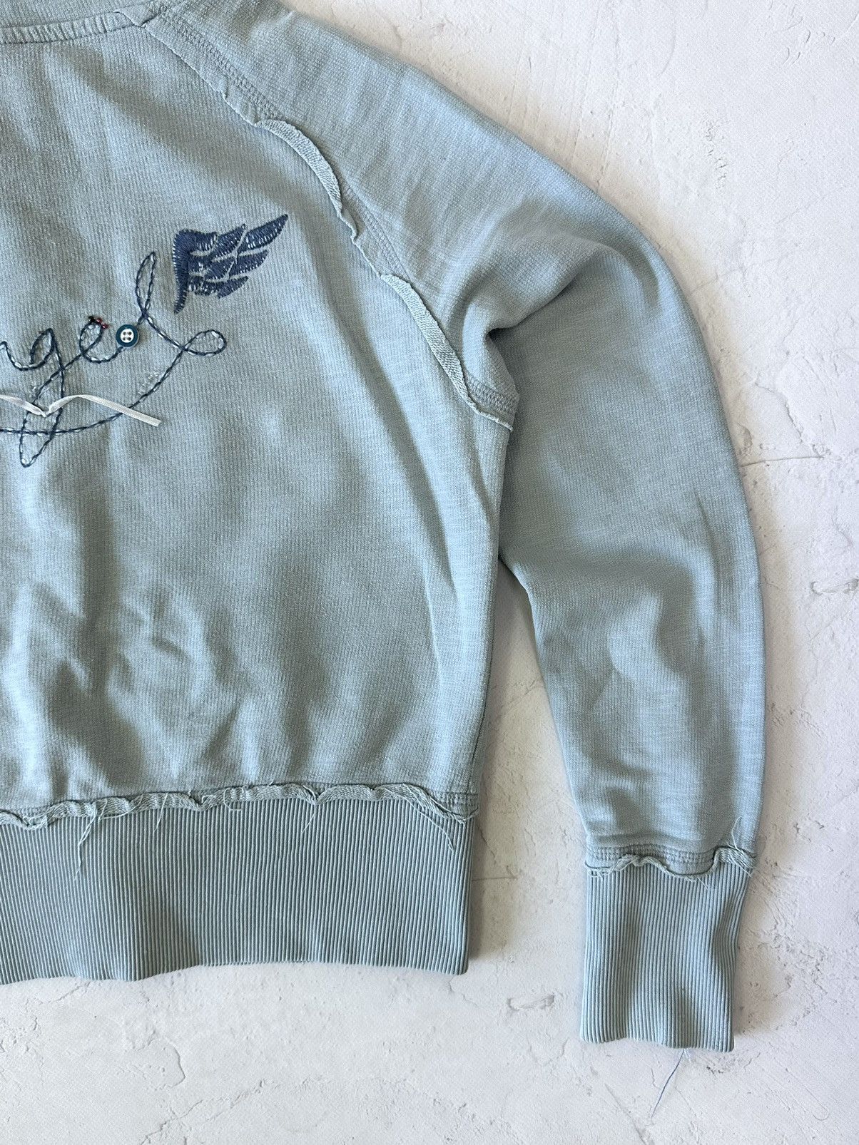 Beauty Beast × If Six Was Nine × Vintage Vintage Angel Distressed Crop Hoodie Size S / US 4 / IT 40 - 10 Thumbnail