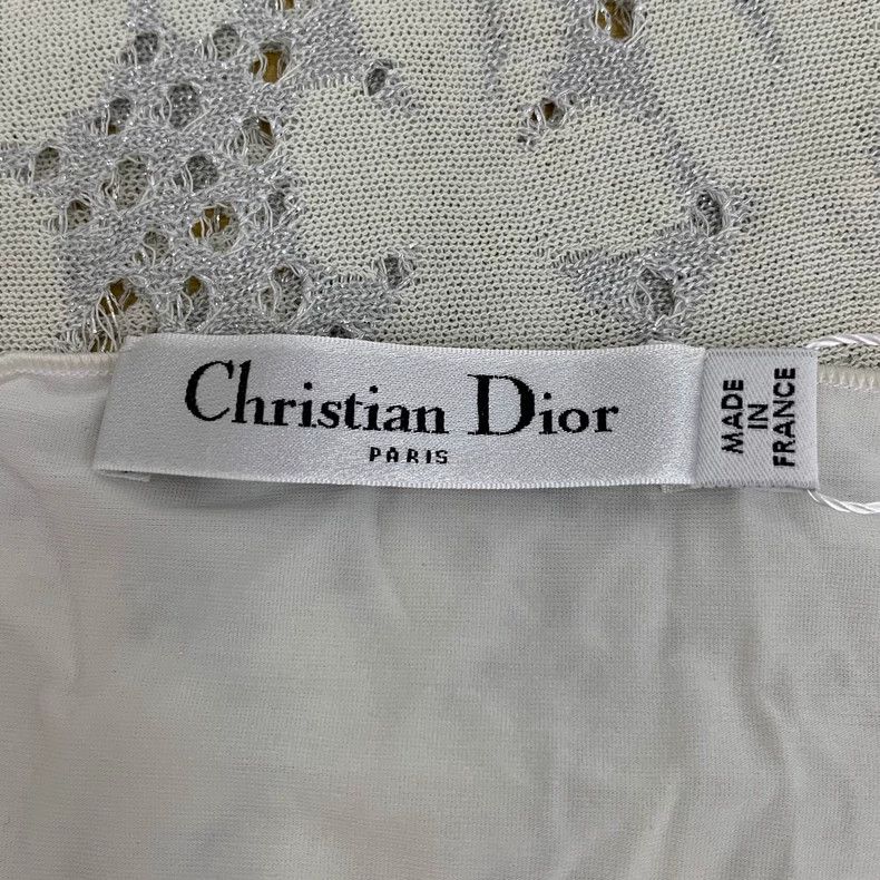 Dior Dior Beige flower hollow round-neck short sleeves 2503-Next Size XS / US 0-2 / IT 36-38 - 5 Thumbnail