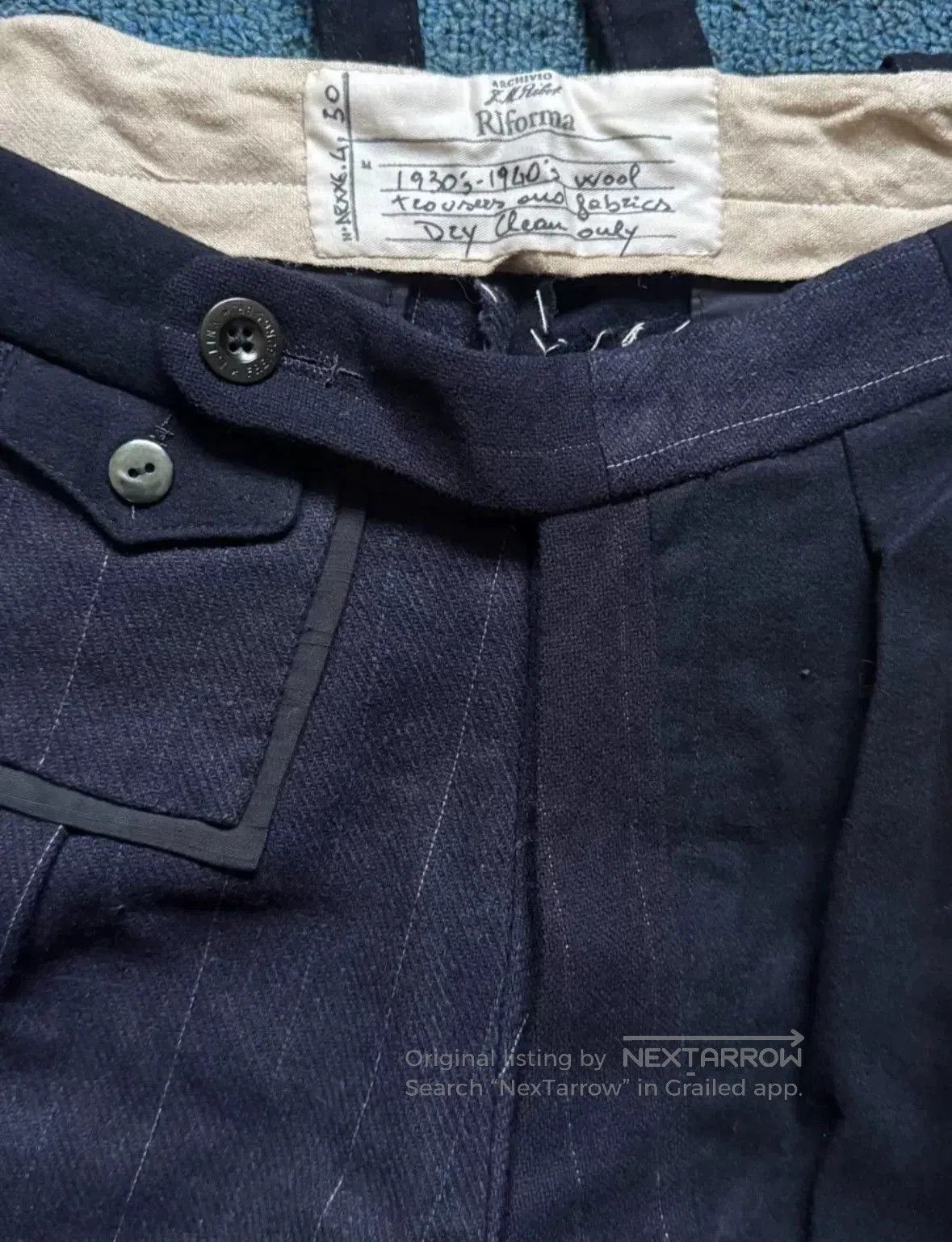 Archivio J.M. Ribot Archivio J.M Robit Vintage Wool Wide. Size US 28 / EU 44 - 3 Thumbnail
