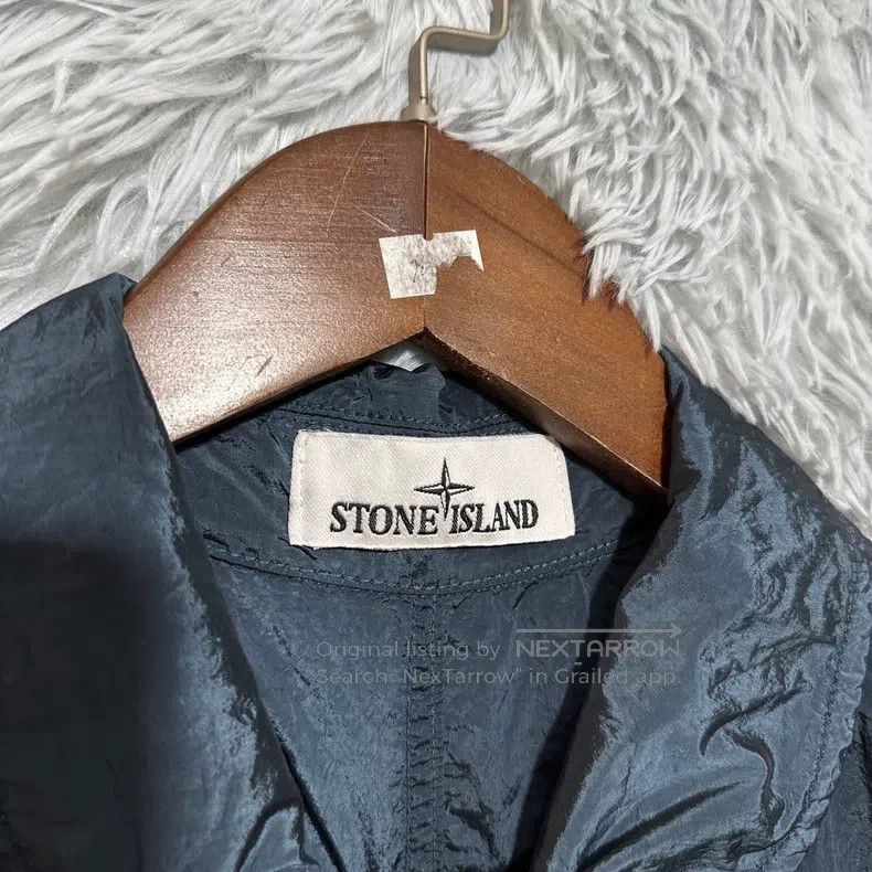 Stone Island Stone Island Metallic Nylon Jacket Coat Deep Blue M Size US M / EU 48-50 / 2 - 3 Thumbnail