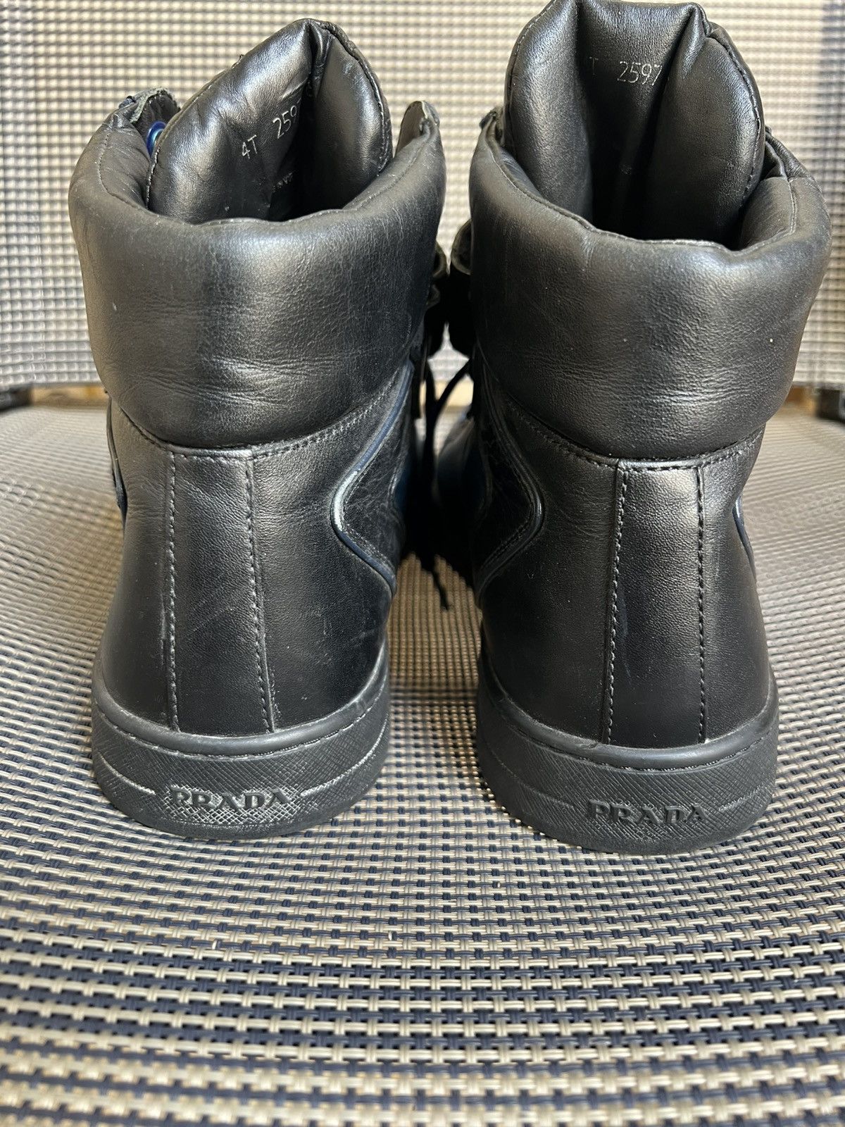 Prada Prada Leather High Trainers Size US 8.5 / EU 41-42 - 5 Thumbnail