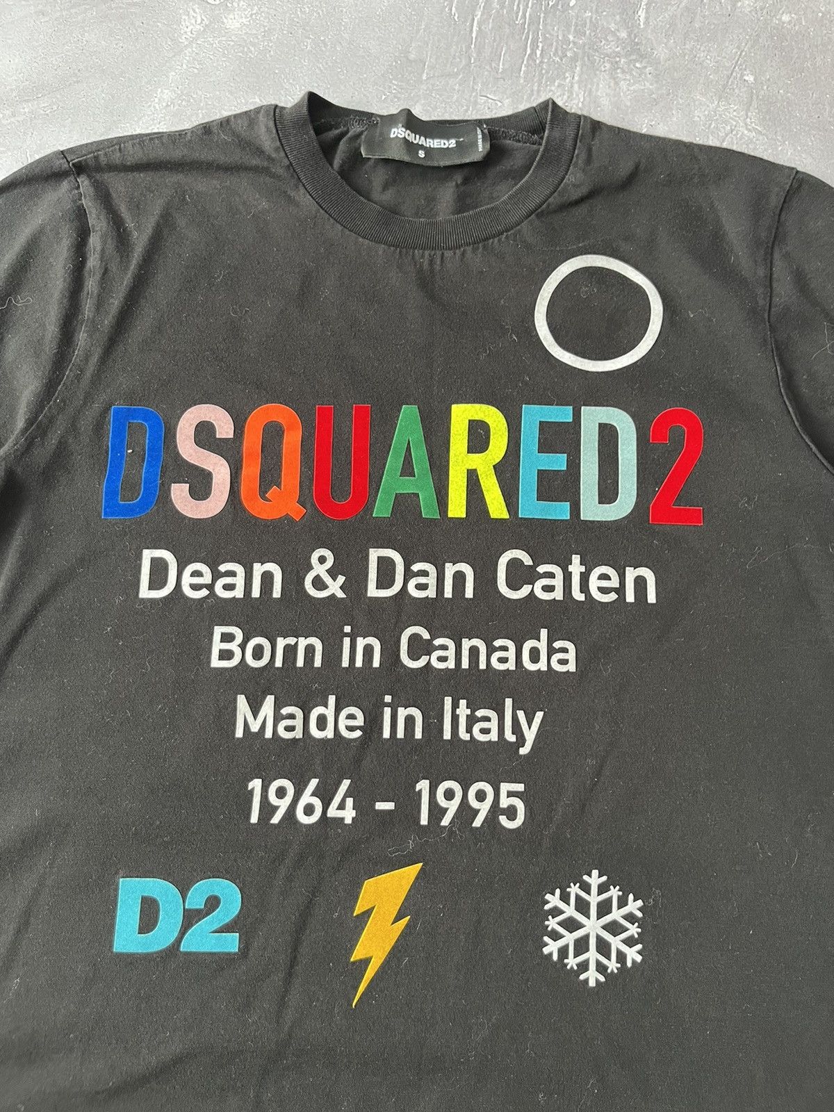 Dsquared2 Dsquared2 Multicolor Logo T-Shirt Black Size US S / EU 44-46 / 1 - 2 Thumbnail
