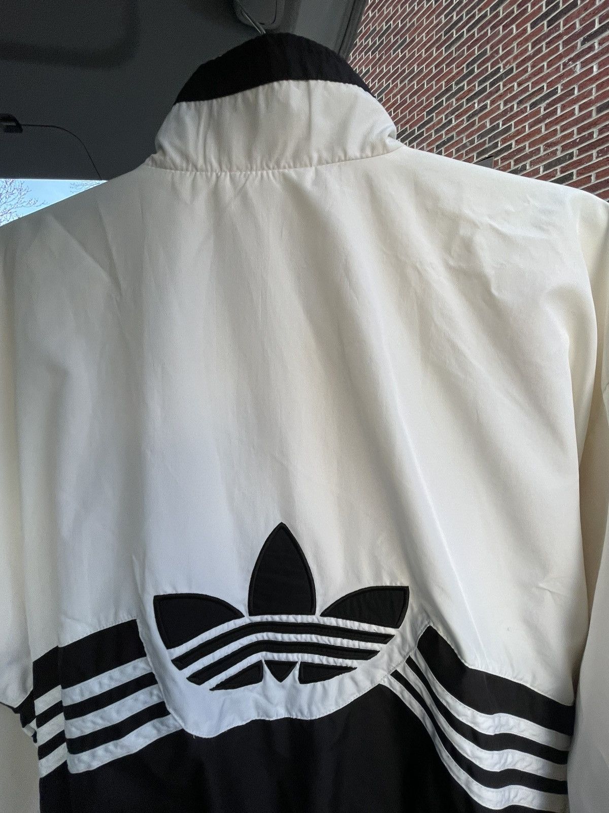 Adidas Vintage 90’s Adidas Windbreaker Jacket White Black Small Size US S / EU 44-46 / 1 - 10 Thumbnail