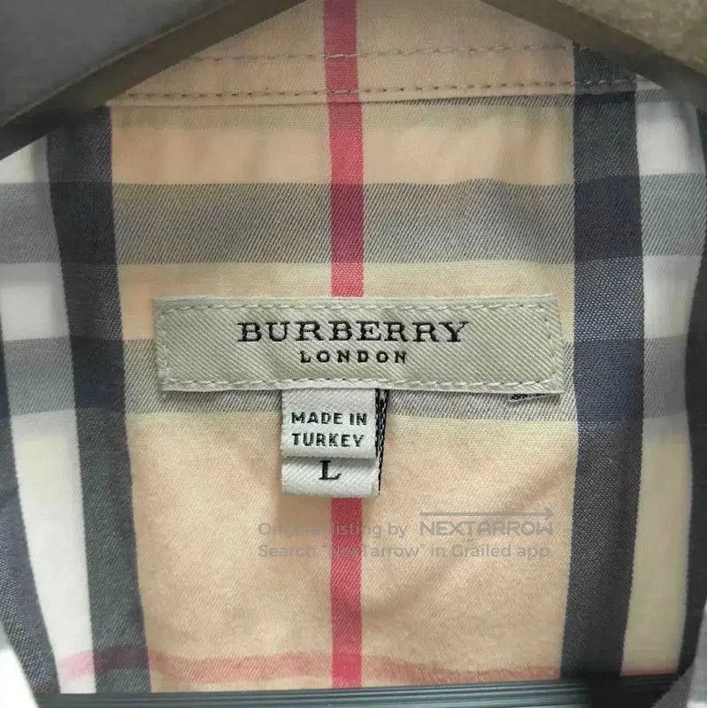 Burberry Burberry Summer Beige Cotton Short Sleeve Shirt. Size L / US 10 / IT 46 - 3 Thumbnail