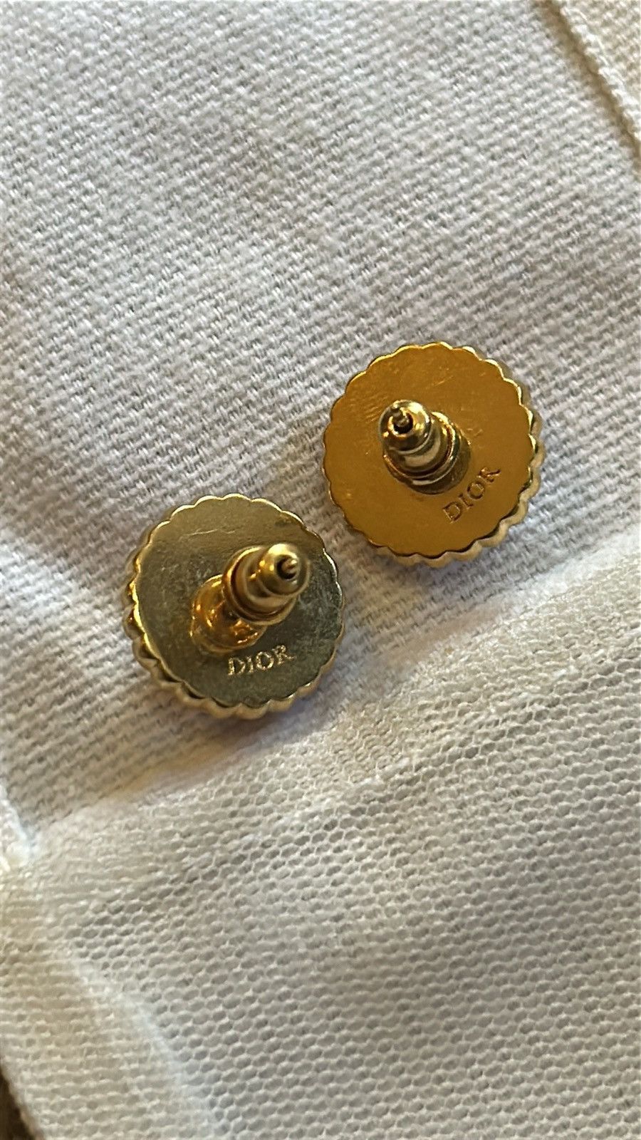 Dior Christian Dior PETIT CD BAROQUE STUD EARRINGS Size ONE SIZE - 6 Thumbnail