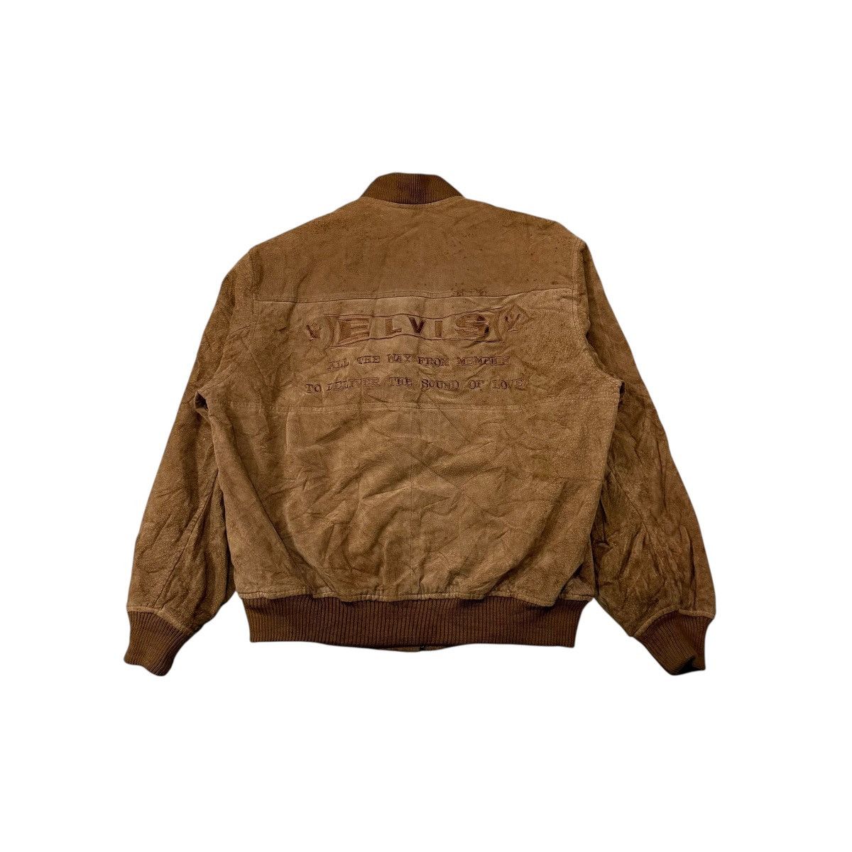 Leather ‼️RARE‼️Vintage Elvis Presley Pigskin Bomber Leather Jacket Size US L / EU 52-54 / 3 - 1 Thumbnail
