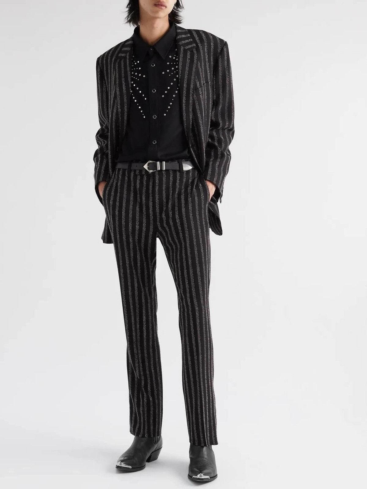 Celine × Hedi Slimane Celine western embellished embroidered