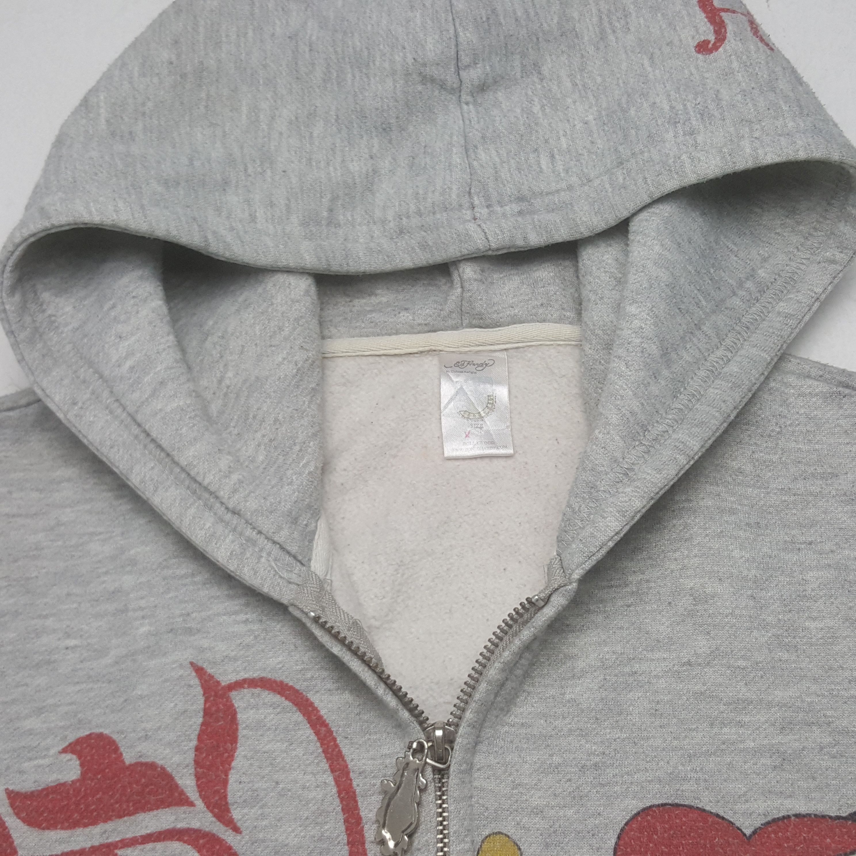 Christian Audigier × Ed Hardy × Vintage Vintage Ed Hardy by Christian Audiger Skull Art Hoodies Size US M / EU 48-50 / 2 - 5 Thumbnail