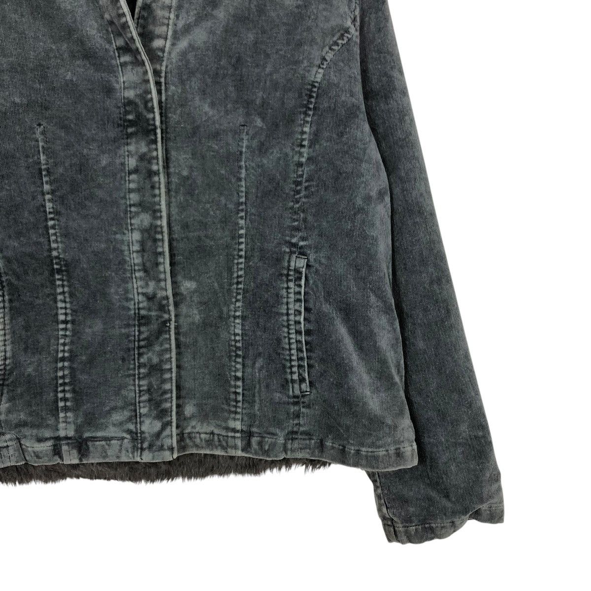 Japanese Brand × Vintage 🔥VINTAGE CROPPED BIKER JACKET DOUBLE COLLAR FUR ISSEY MIYAKE Size US S / EU 44-46 / 1 - 7 Thumbnail