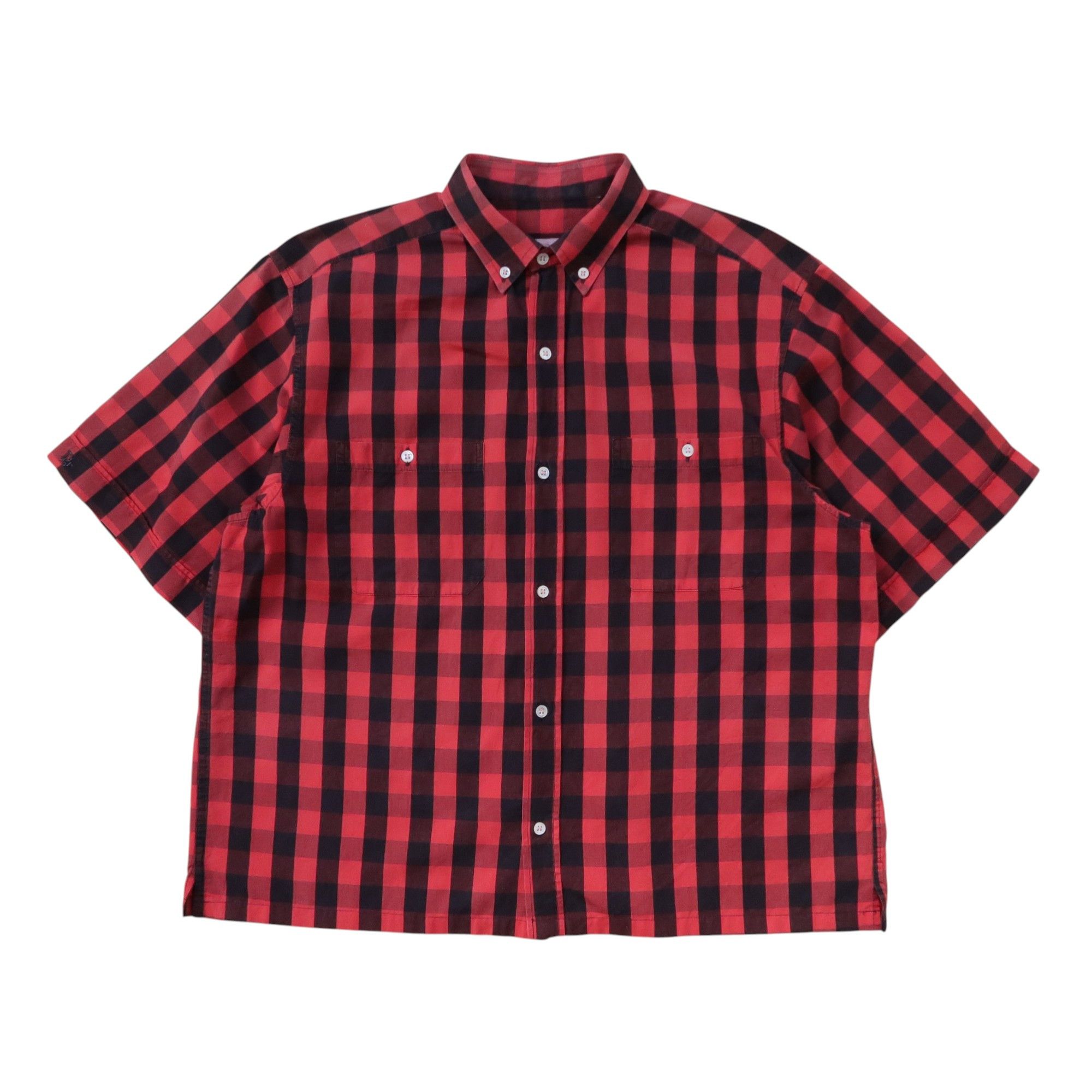 Christian Dior Monsieur Vintage 90s Christian Dior Psychedelic Plaid Boxy Shirt Size US M / EU 48-50 / 2 - 1 Thumbnail