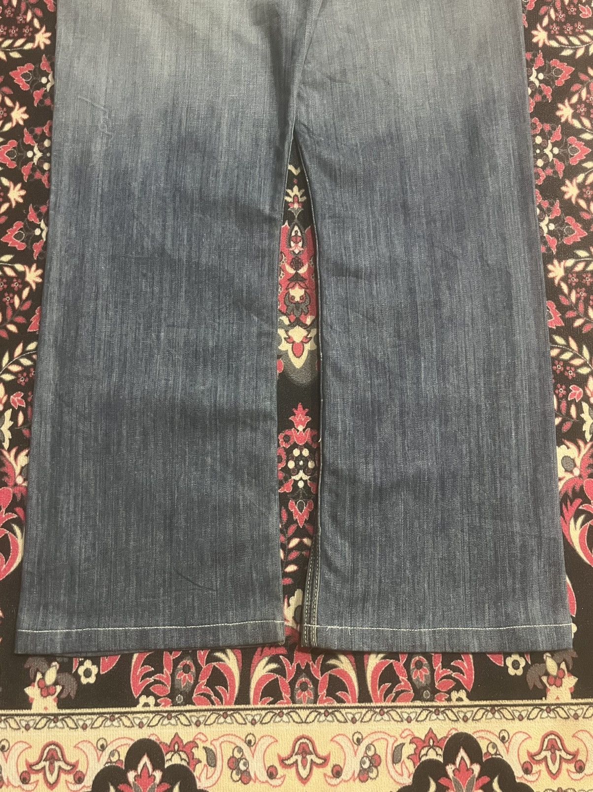 Jimmy Taverniti Jimmy Taverniti Bushpants Style Buttonfly Fringe Flare Jeans Size US 30 / EU 46 - 12 Thumbnail