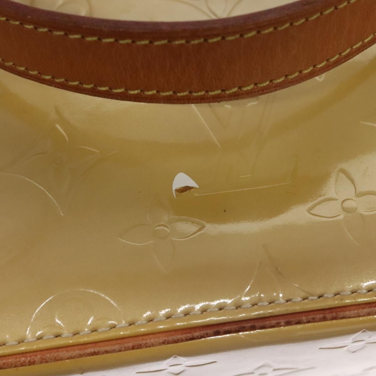Louis Vuitton LOUIS VUITTON Monogram Vernis Houston Hand Bag Beige M91004 Size ONE SIZE - 9 Thumbnail