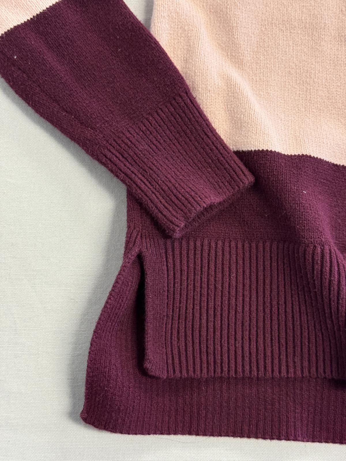 Banana Republic Banana Republic Womens Sweater Hi-Low Hem 4 Color Block XS Size XS / US 0-2 / IT 36-38 - 3 Thumbnail