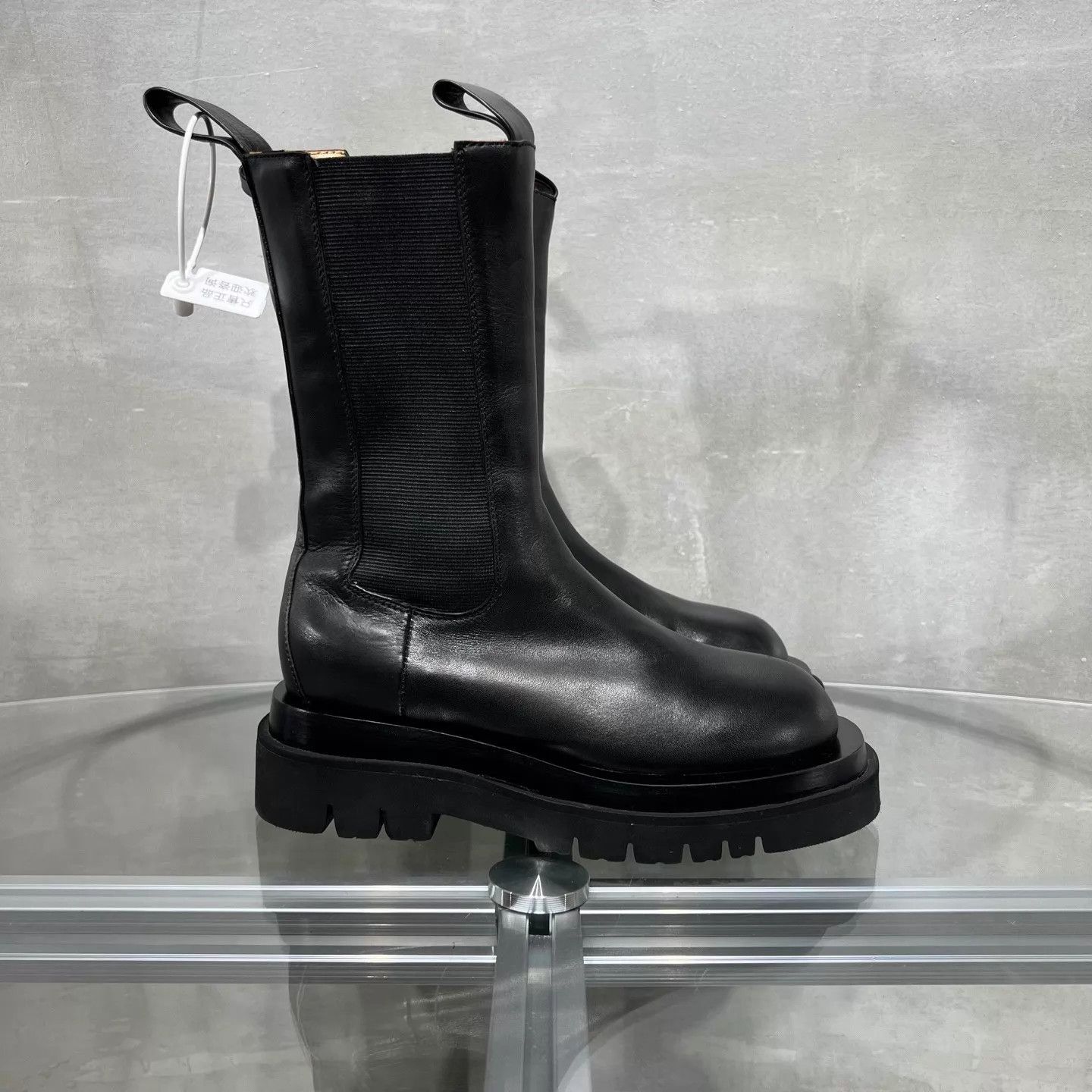 Bottega Veneta BV black mid-calf boots EU 36.5 Size US 6 / IT 36 - 4 Thumbnail