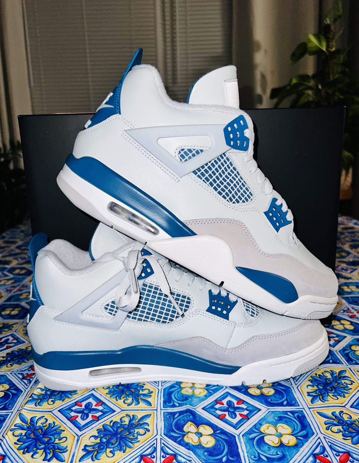 Jordan Brand × Nike NIKE AIR JORDAN 4 (Military Blue) Size US 10.5 / EU 43-44 - 6 Thumbnail