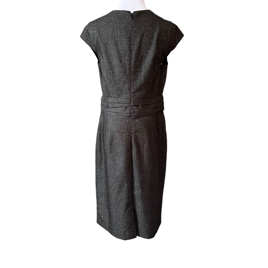Banana Republic Banana Republic Cap Sleeve Black Check Retro Shift Dress 10 Size L / US 10 / IT 46 - 4 Thumbnail
