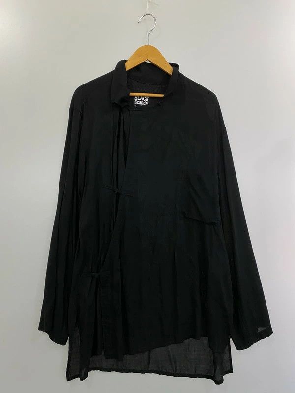 Yohji Yamamoto BLACK SCANDAL19ss BRAID COAD BUTTON BLOUSE HH-B16-248 Size US M / EU 48-50 / 2 - 1 Thumbnail