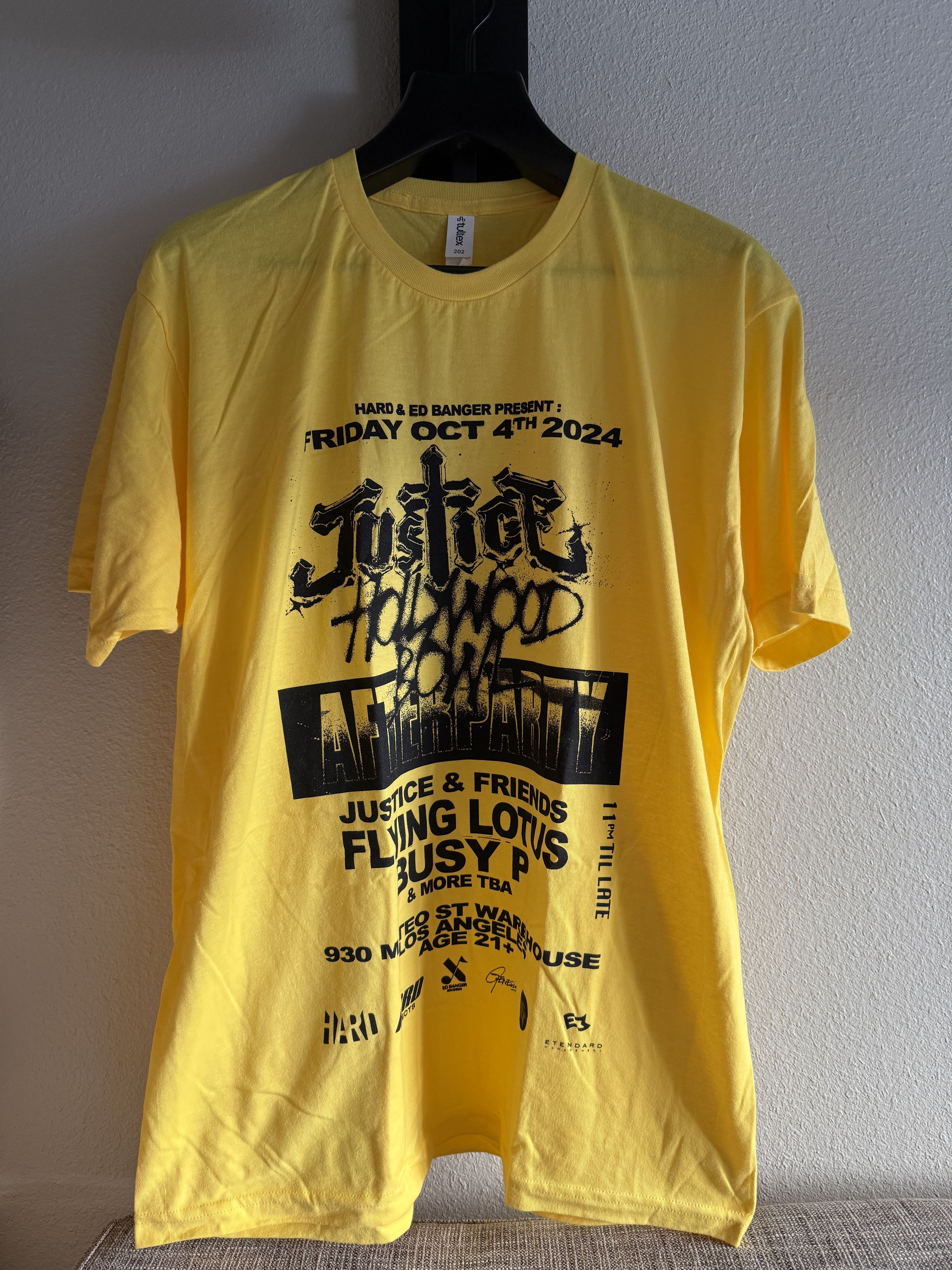 Band Tees Justice Afterparty T-shirt Tour Hollywood Bowl Ed Banger Size US XL / EU 56 / 4 - 1 Thumbnail