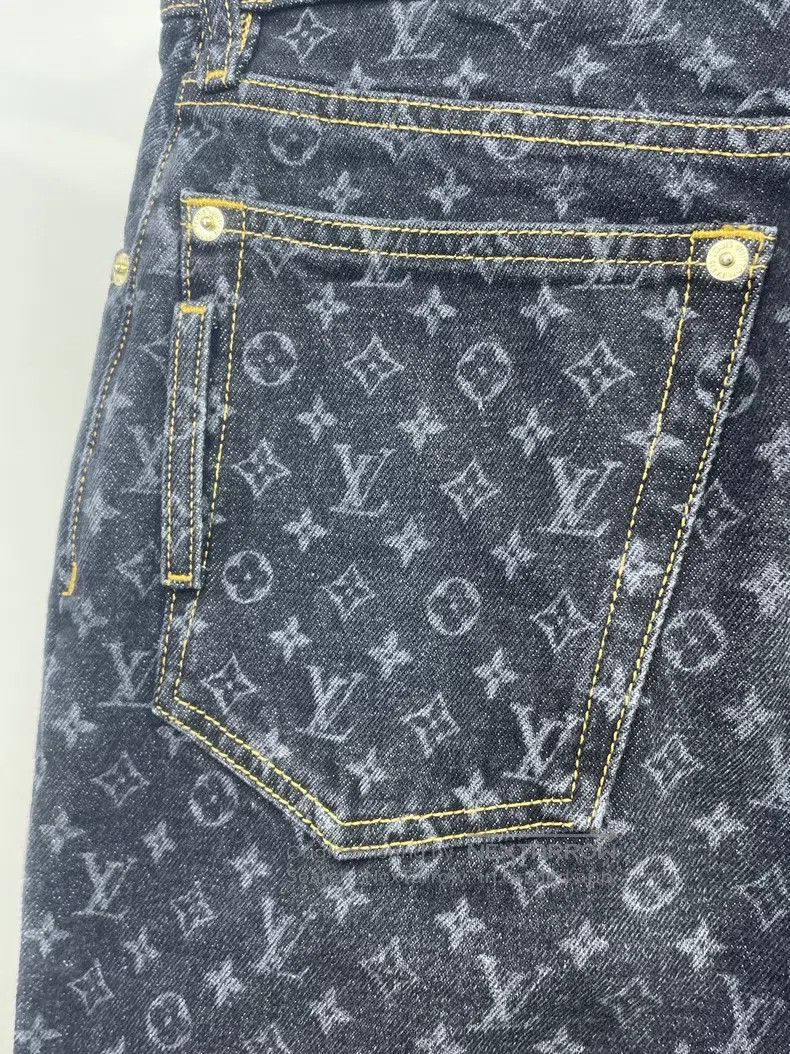 Louis Vuitton Louis Vuitton 25 Hot Style Old Flower Full Print Jeans Size US 38 / EU 54 - 3 Thumbnail