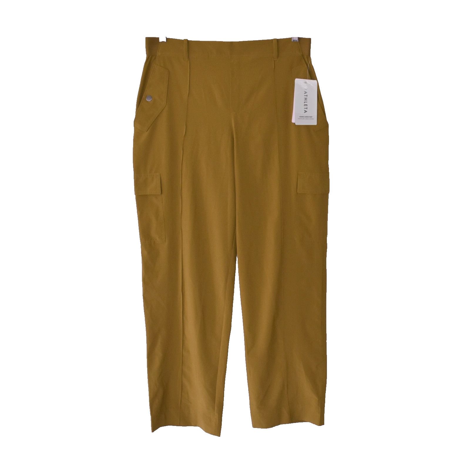 Athleta A6 NWT ATHLETA Vienna Brass Yellow Cargo Pants Size 14 $109 Size 36" / US 14 / IT 50 - 1 Thumbnail