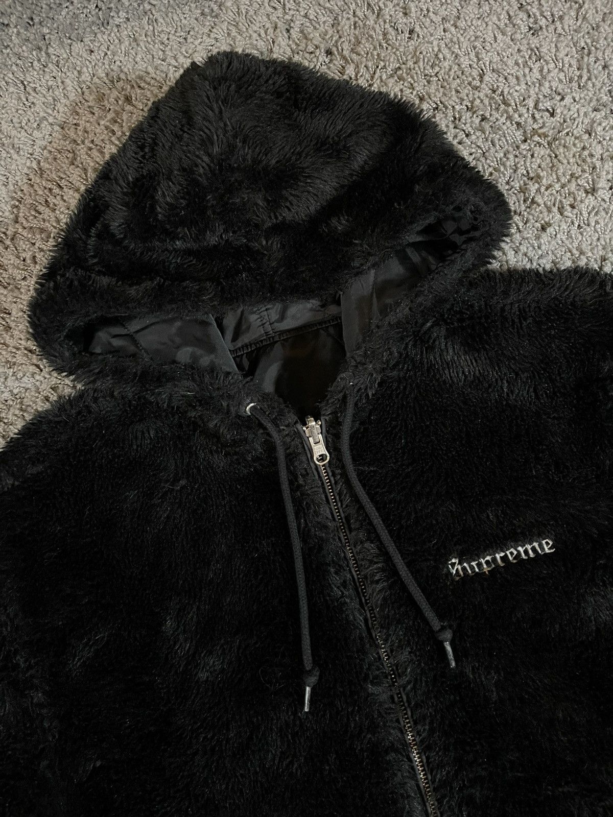 Supreme 2017FW Supreme Reversible Sherpa Work Parka Zip Up Jacket 