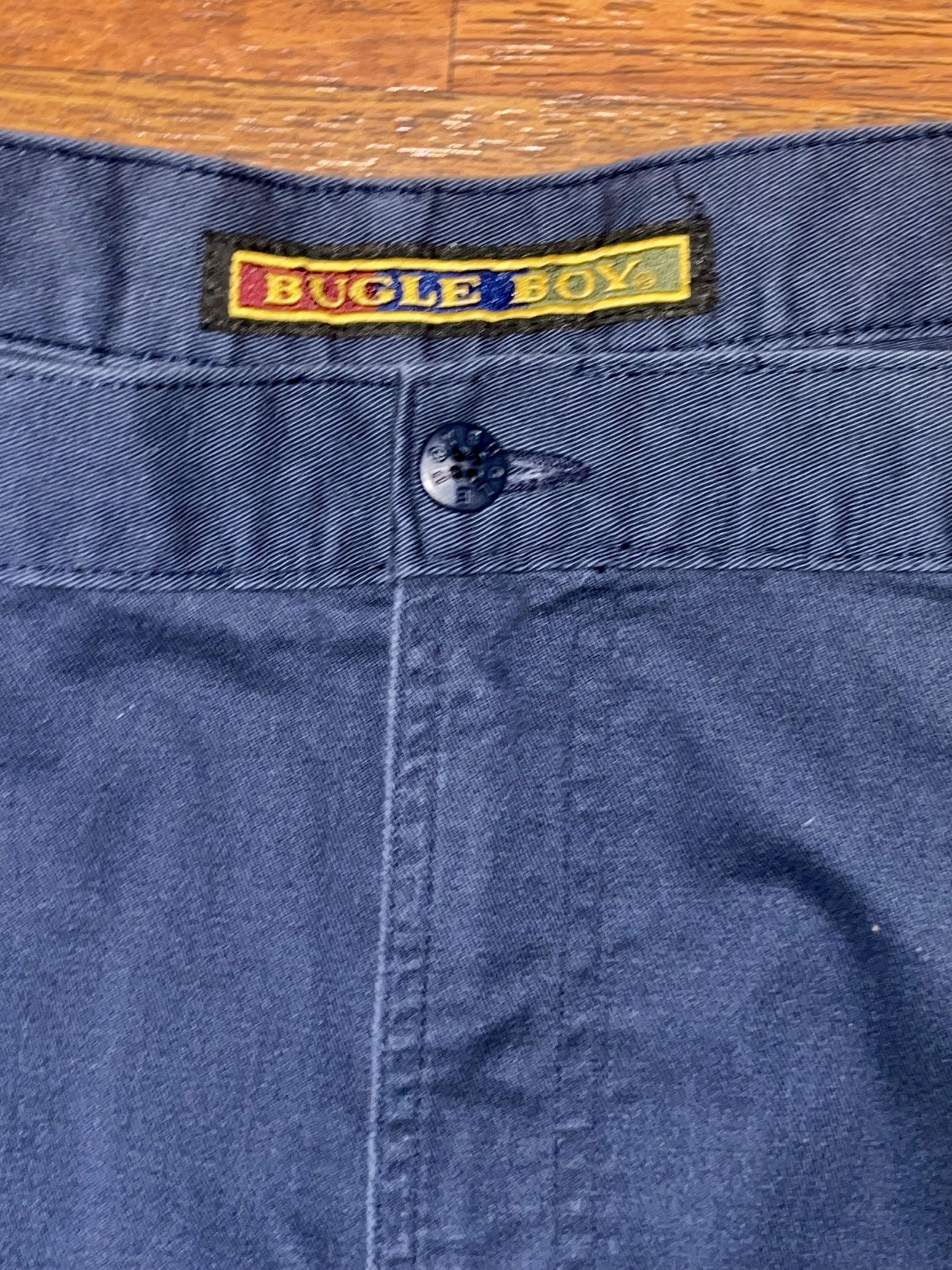 Bugle Boy Vintage Bugle Boy Chino trouser Mens W Navy Pleated Front Size US 40 / EU 56 - 2 Thumbnail