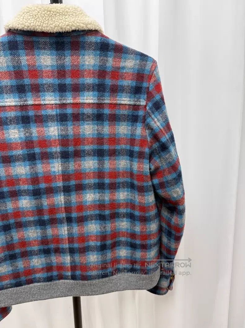 Undercover Undercover Size 3 Plaid shearling collar jacket with zip po Size L / US 10 / IT 46 - 8 Thumbnail