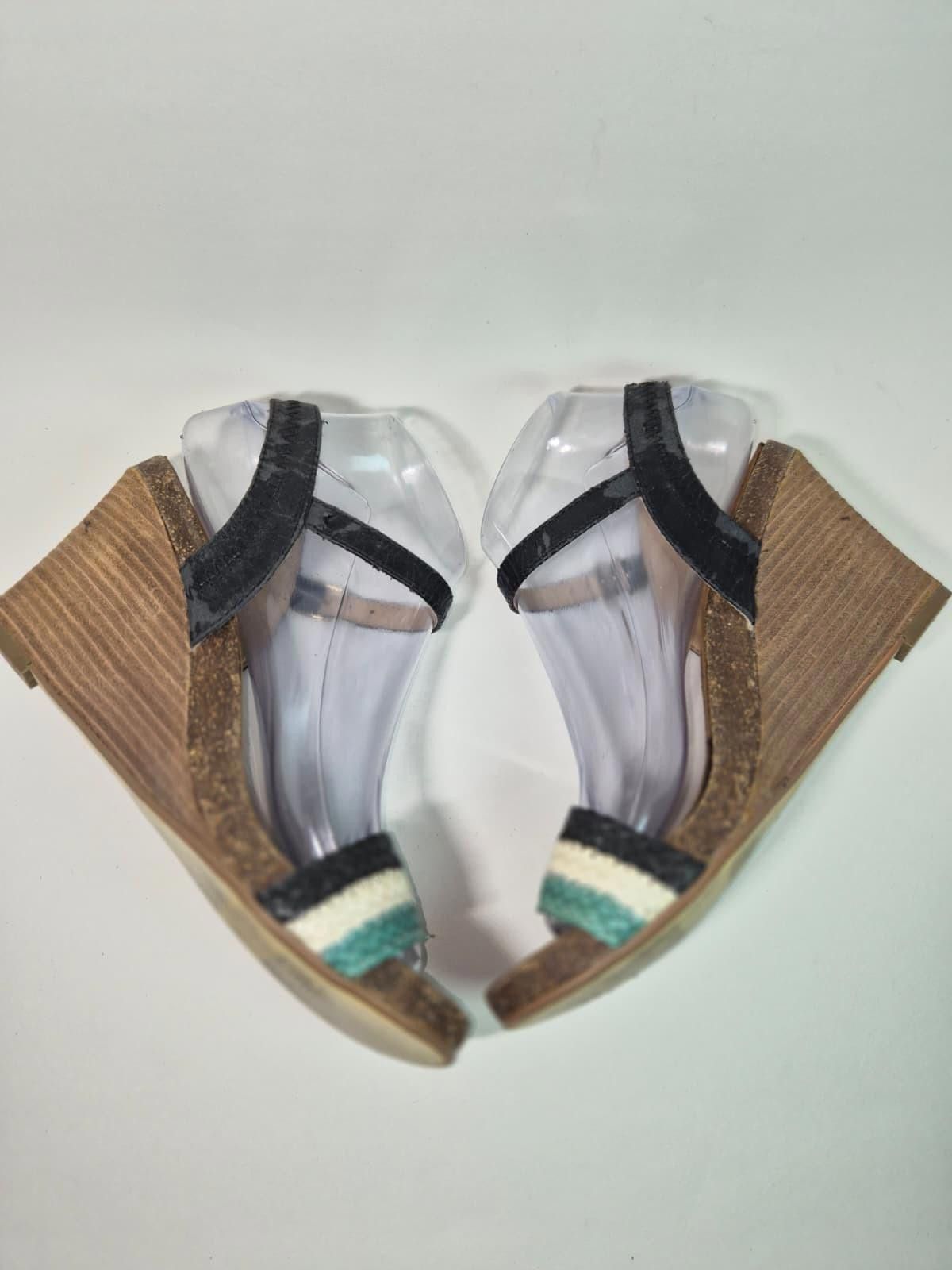 SKECHERS SKECHERS Brystol Night Skies Strappy Sandal Wedge Women SZ8 Size US 8 / IT 38 - 3 Thumbnail