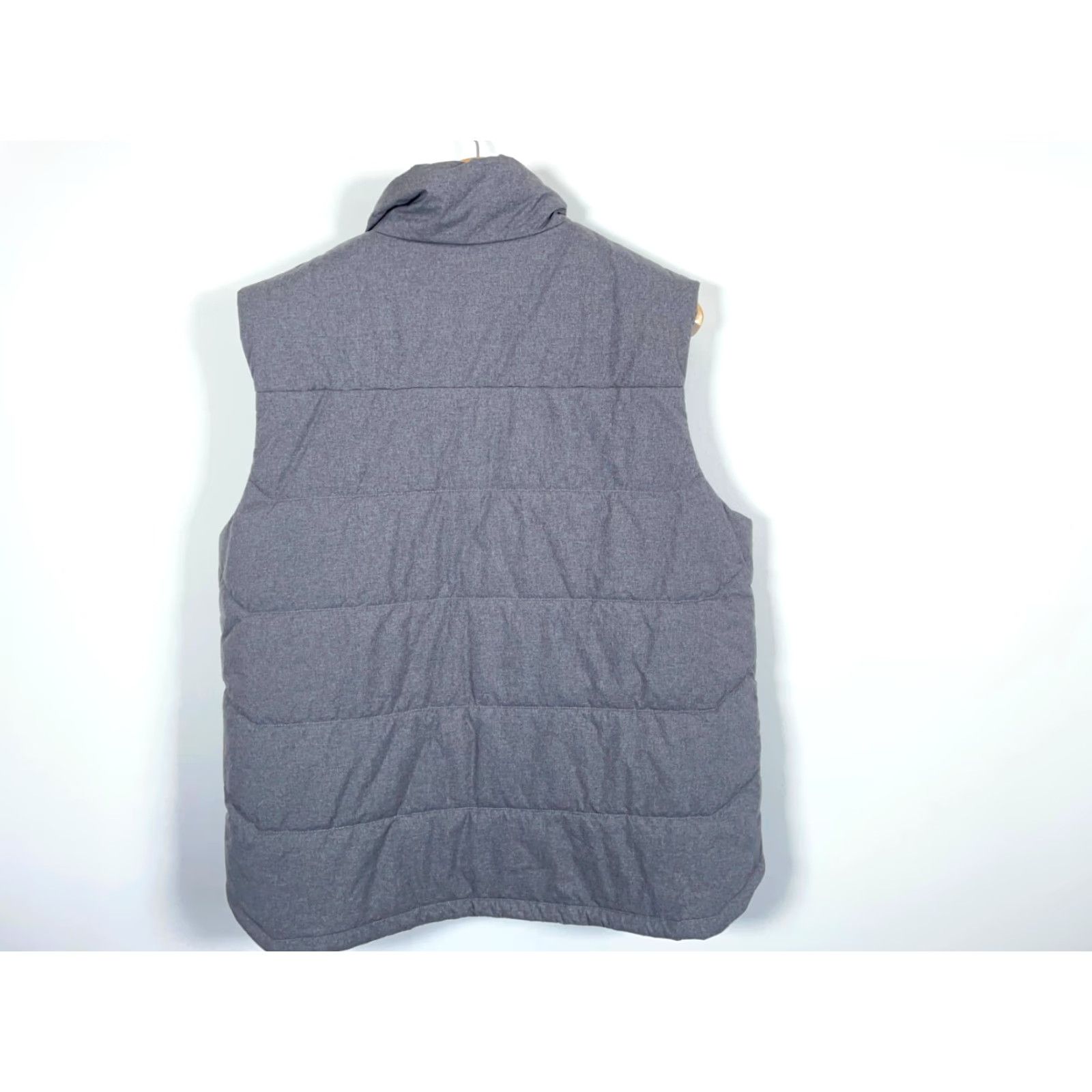 The North Face The North Face Puffer Vest Mens Large Gray Nylon Snap Button Insulated Vest Size US L / EU 52-54 / 3 - 2 Thumbnail