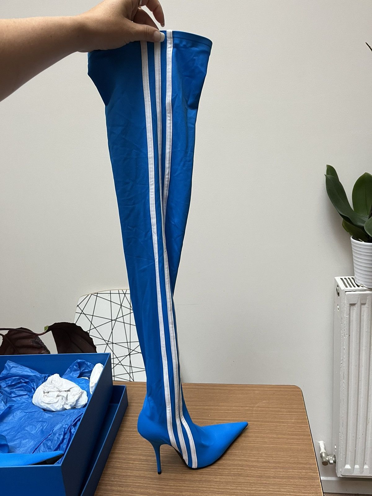 Balenciaga Adidas x Balenciaga knife cuissarde limited edition Size US 7 / IT 37 - 3 Thumbnail