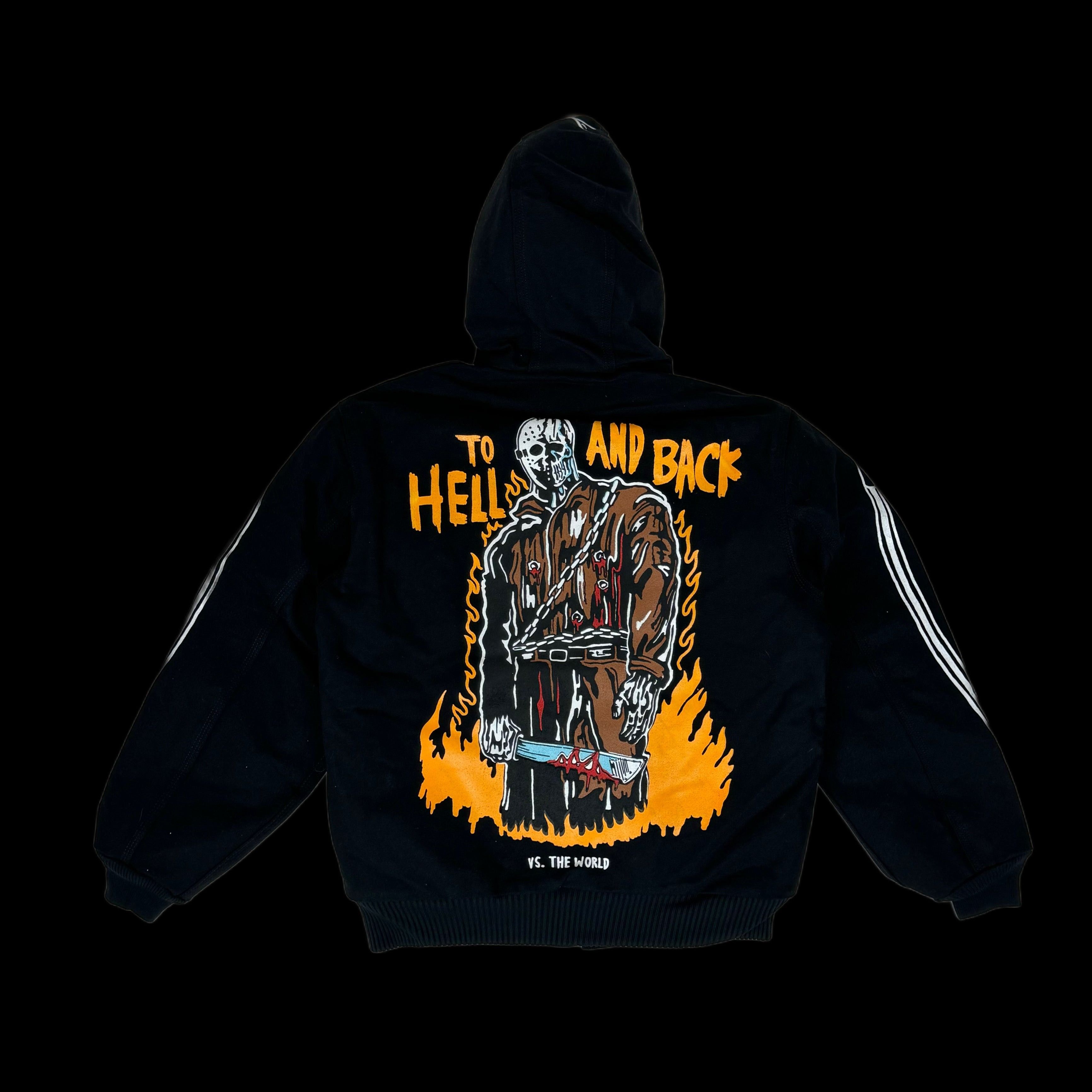 image of Carhartt To Hell And Back Jason Work Jacket in Black, Men's (Size Small)