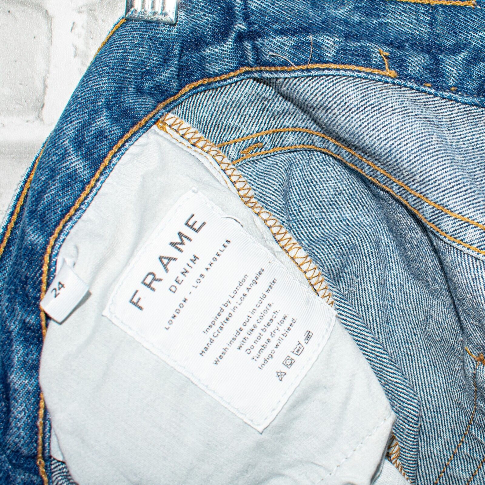 Frame FRAME Rigid Re-release Le Original Jeans Front Split Boot Size 24" / US 00 / IT 34 - 6 Thumbnail