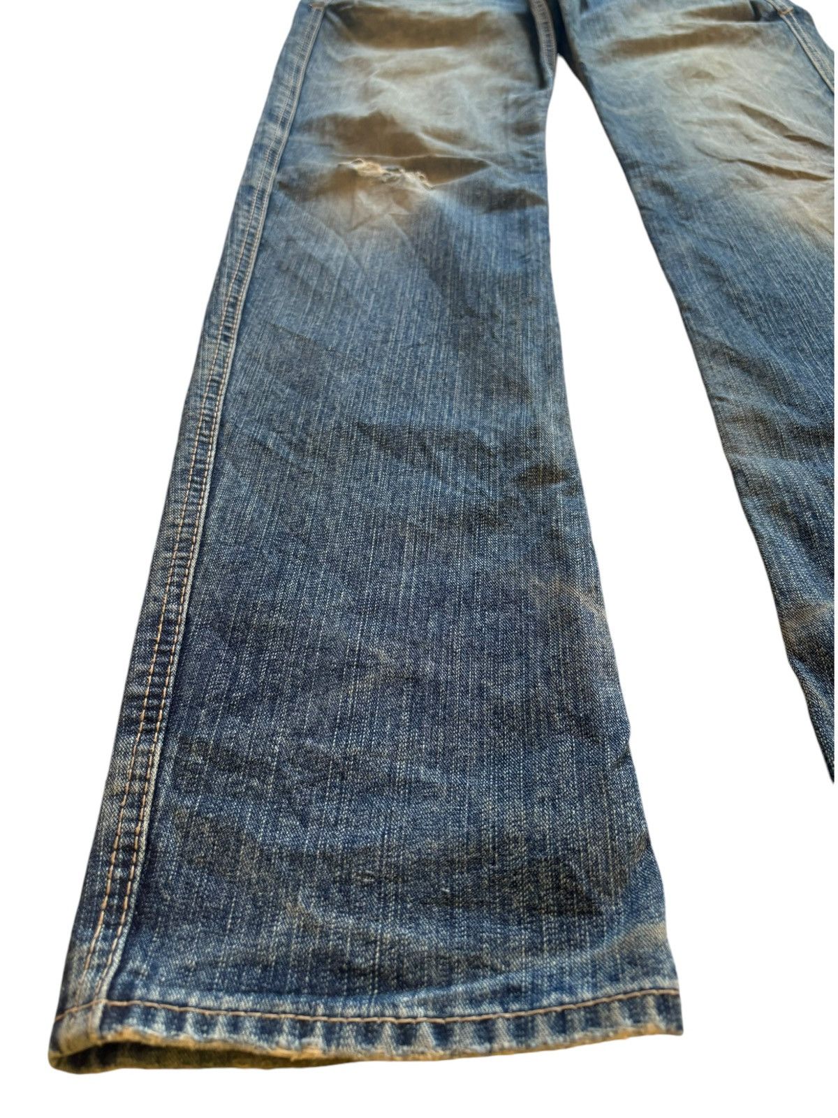 Japanese Brand SALES🔥Vintage Japanese Brand Mud Wash Distressed Jeans Size US 32 / EU 48 - 6 Thumbnail