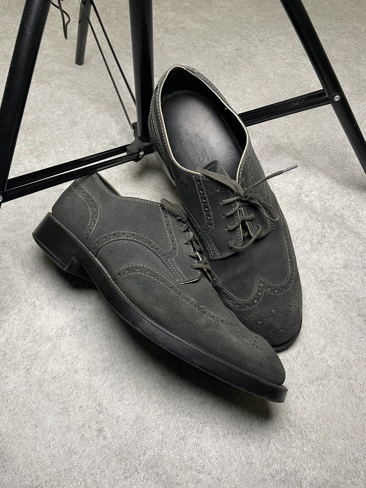 Tod's Tod’s Italy Suede Brogues Men’s Shoes Boots Size US 8.5 / EU 41-42 - 4 Thumbnail