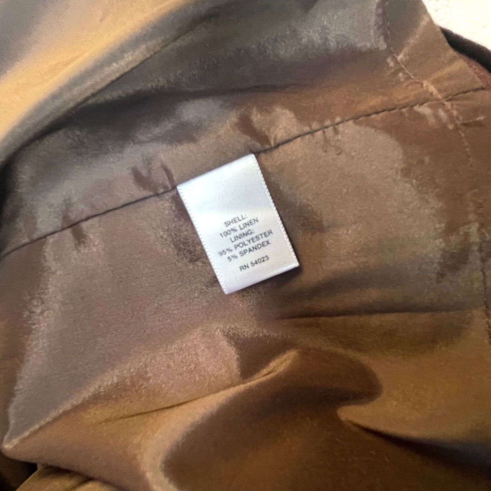 Banana Republic Banana Republic Women Dress Brown Linen A-Line Sleeveless Belted Scoop Neck Sz 8 Size M / US 6-8 / IT 42-44 - 4 Thumbnail