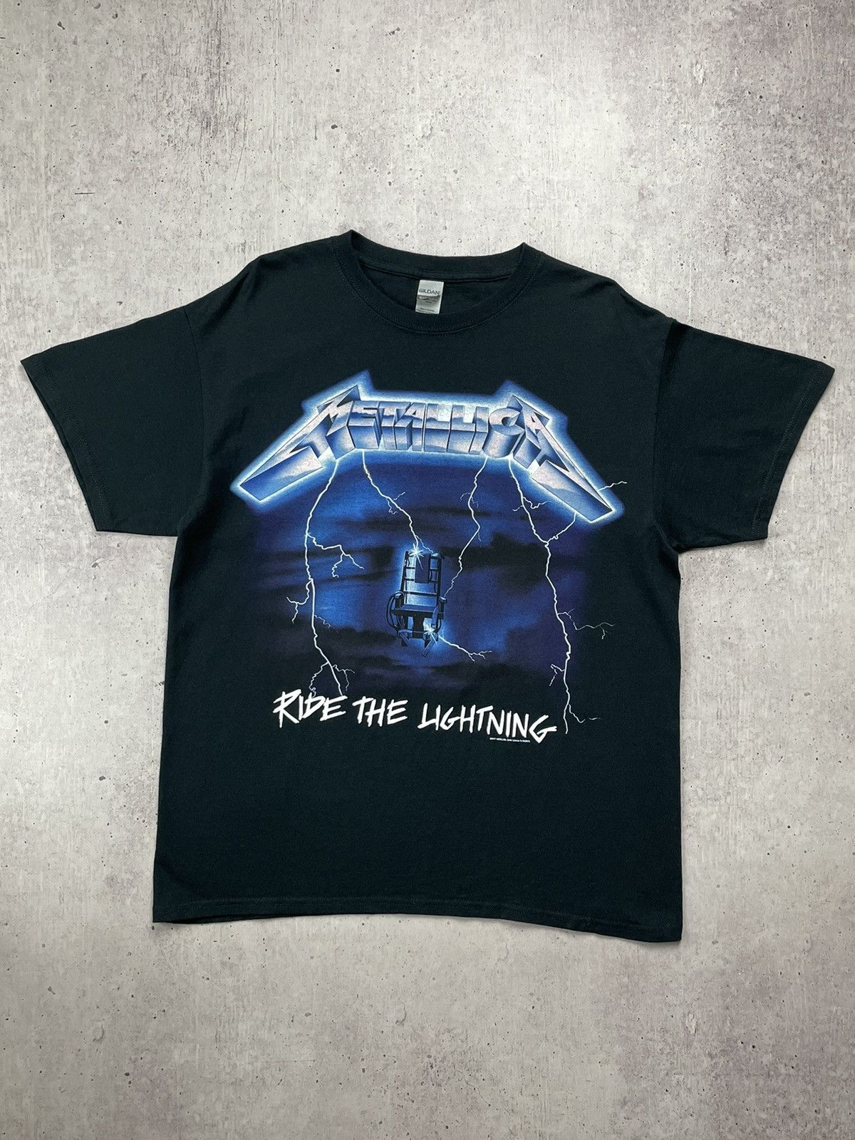Band Tees × Metallica × Vintage Vintage Metallica Ride The Lightning 2017 T- Shirt Y2K Size US L / EU 52-54 / 3 - 1 Thumbnail