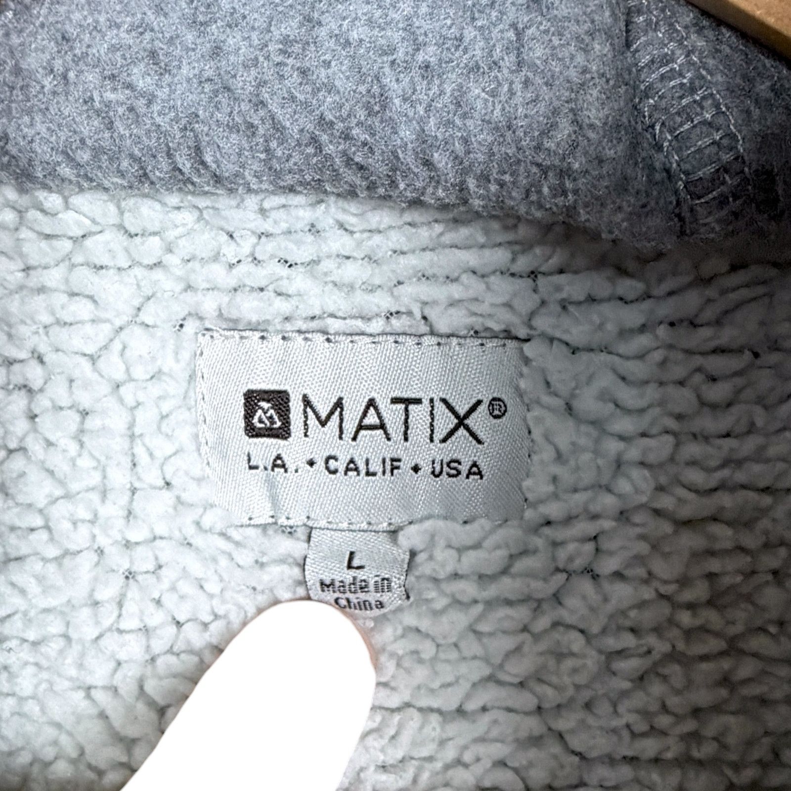 Matix Matix Jacket Men’s Large Plaid Sherpa Lined Snap Flannel Size US L / EU 52-54 / 3 - 9 Thumbnail